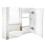 Homcom Armario con Espejo Blanco 80 x 15 x 60 cm 1