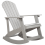 Beliani Garden Rocking Chair ADIRONDACK Light Grey 1