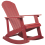 Beliani Garden Rocking Chair ADIRONDACK Red 1