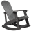 Beliani Garden Rocking Chair ADIRONDACK Dark Grey 1