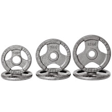 Set 6 Discos Pesa Gris 31 x 31 x 3 cm