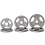 Homcom Set 6 Discos Pesa Gris 31 x 31 x 3 cm 1