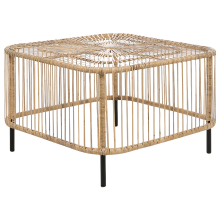 Garden Coffee Table CESENATICO 67 cm 67 cm Rattan Natural