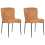 Beliani Set of 2 Dining Chairs ADA Fabric Orange 1