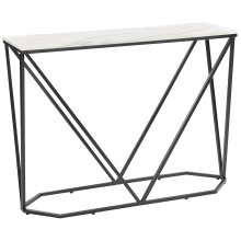Console Table HAZEN Marble/ Black