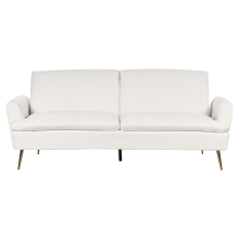 Sofa Bed 3 Seater VETTRE Velvet Off-White