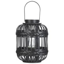 Lantern BORACAY 30 cm Bamboo Black