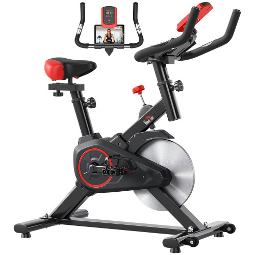 Homcom Bicicleta Estática Bicolor 85 x 46 x 114 cm