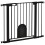 PawHut Barrera de Seguridad Negro 103 x 2 x 76 cm 1