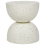 Beliani Side Table CAORIA 40 cm 40 cm Terrazzo Effect Off-White 1