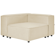 Corner Seat APRICA Faux Linen Beige