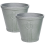 Beliani Plant Pot VARI 45 cm Grey 1