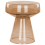 Beliani Side Table LAGUNA Glass Golden Brown 1
