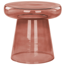 Side Table CALDERA Glass Red