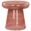 Beliani Side Table CALDERA Glass Red 1