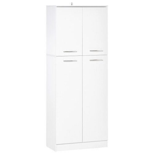 Homcom Armario Blanco 59 x 31 x 155 cm