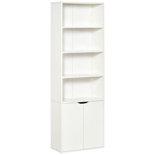 Homcom Estantería para Libro Blanco 59 x 29 x 180 cm