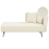 Beliani Right-Hand Chaise Longue RIOM Boucle Off-White 1