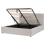 Beliani Ottoman Bed MOISSAC Fabric Light Grey 160 x 200 cm (EU King Size) 1