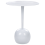 Beliani Side Table EUCLA Metal White 1