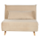Beliani Single Sofa Bed SETTEN Velvet Beige 1