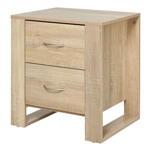 Homcom Mesita de Noche Marrón 48 x 39 x 54 cm