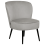 Beliani Armchair VOSS Velvet Light Grey 1