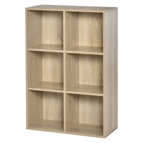 Homcom Estantería para Libro Marrón 65.5 x 30 x 97.5 cm