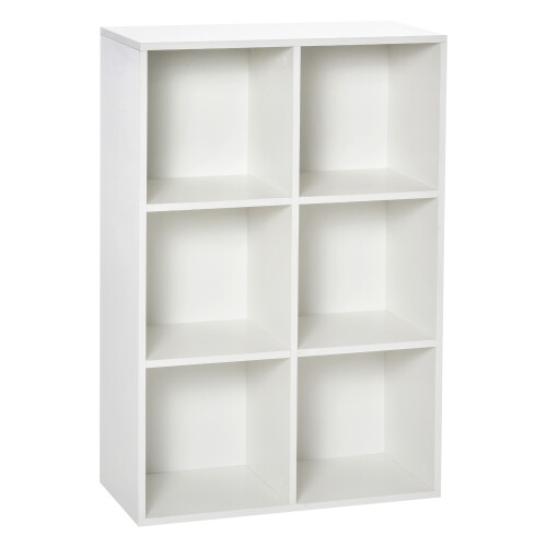 Homcom Estantería para Libro Blanco 65.5 x 30 x 97.5 cm