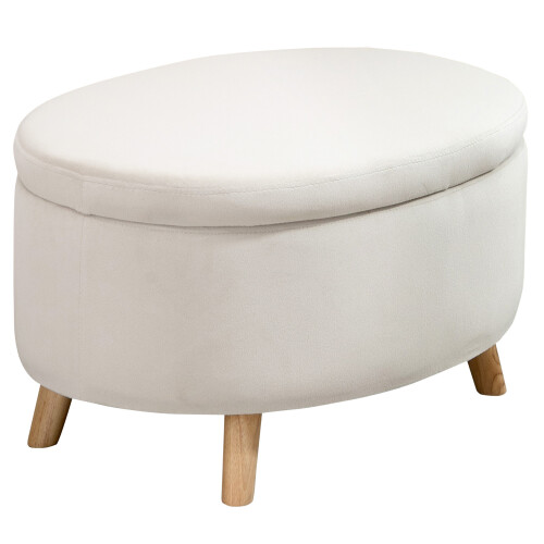 Homcom Otomano Puff Beige 71 x 51.5 x 42 cm