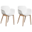 Beliani Set of 2 Dining Chairs ABILENE White 1