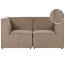 Modular Sofa 2 Seater LEMVIG Corduroy Taupe