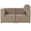 Beliani Modular Sofa 2 Seater LEMVIG Corduroy Taupe 1