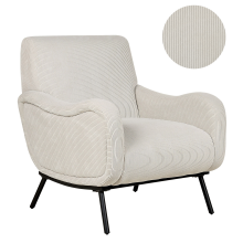 Armchair ALMIND Corduroy Light Grey