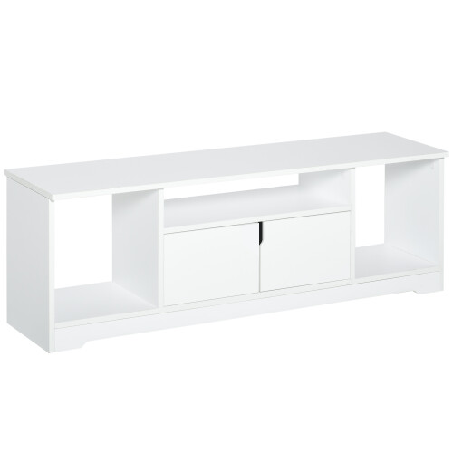 Homcom Mueble de TV Blanco 120 x 30 x 41 cm