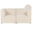 Beliani Modular Sofa 2 Seater LEMVIG Corduroy Light Beige 1