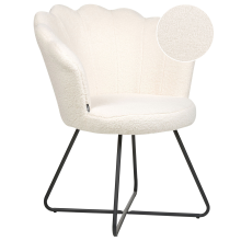 Armchair LOVELOCK Boucle White