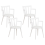 Beliani Set of 4 Dining Chairs MORILL White 1