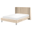Beliani Bed Velvet VILLETTE 140 x 200 cm (EU Double) Beige 1