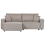 Beliani Corner Sofa Bed KARILA with Storage Fabric Taupe Right Hand 1
