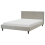 Beliani Bed Fabric FITOU 140 x 200 cm (EU Double) Light Grey 1
