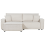 Beliani Sofa Bed 3 Seater KARILA with Storage Fabric Light Beige Right Hand 1