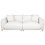 Beliani Sofa 3 Seater LUVOS Fabric Off-White 1