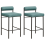 Beliani Set of 2 Bar Chairs AMAYA Teal 1