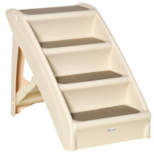 Escalera para Mascotas Plegable Beige 62 x 38 x 49.5 cm