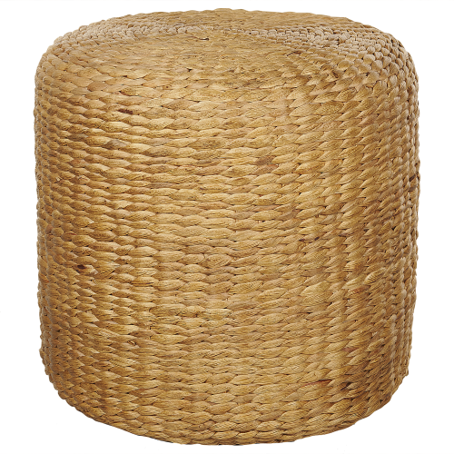 Beliani Pouffe BICHIR Water Hyacinth Beige