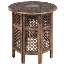 Side Table KUMALI Mango Wood Brown