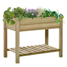 Huerto Urbano de Madera Marrón 91 x 51 x 76 cm