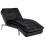 Beliani Chaise Longue LOIRET Velvet Black 1
