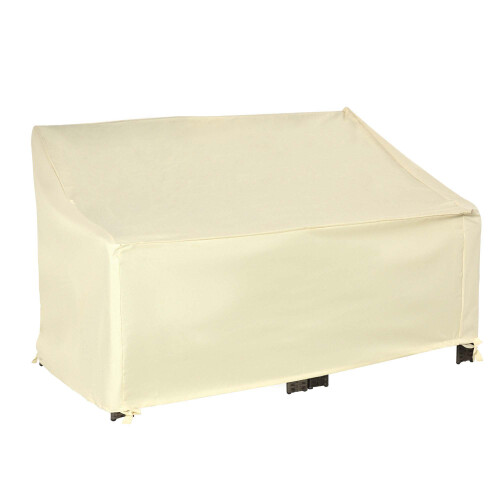 Outsunny Funda Protectora de Banco Beige 140 x 84 x 94 cm